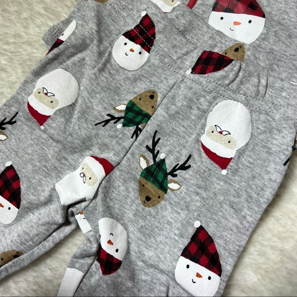 NWOT Just One You by Carters Gray Ho Ho Ho Christmas Body Suit and Pants Set - Picture 6 of 12